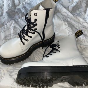 White Doc Martens (Jadon platform) boots